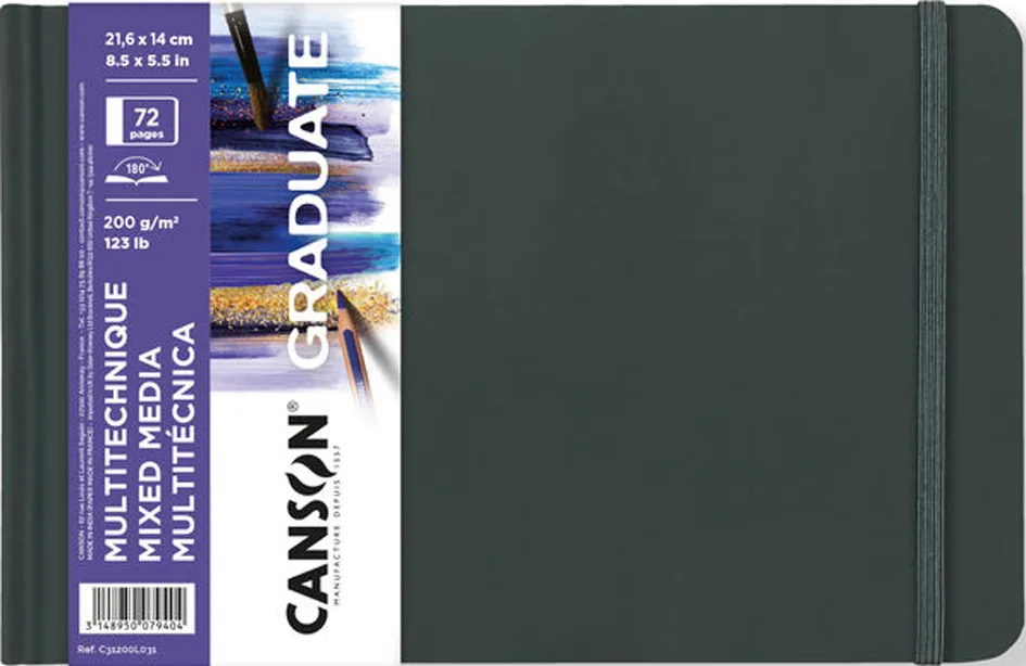 Skizzenbuch GRADUATE Mixed Media, 216 x 140 mm von Canson – Produktfoto