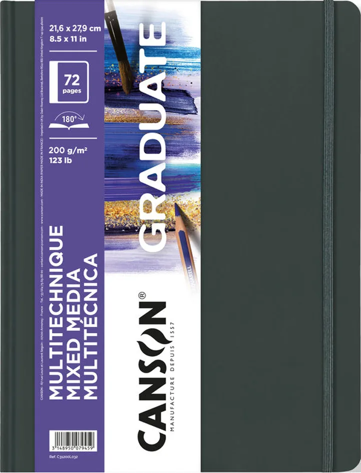 Skizzenbuch GRADUATE Mixed Media, 216 x 279 mm von Canson – Produktfoto