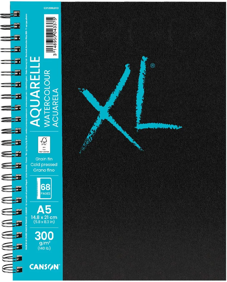 Skizzenbuch XL BOOK AQUARELLE, DIN A5 fra Canson – produktbillede