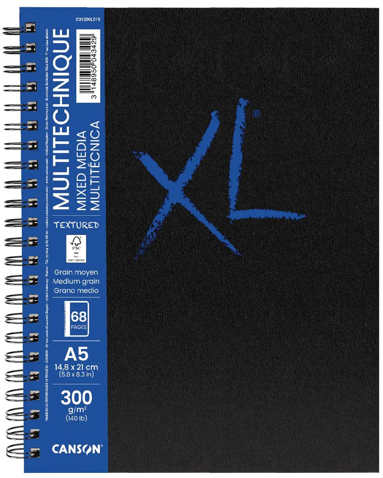 Skizzenbuch XL BOOK MIXED MEDIA Textured, DIN A5 fra Canson – produktbillede