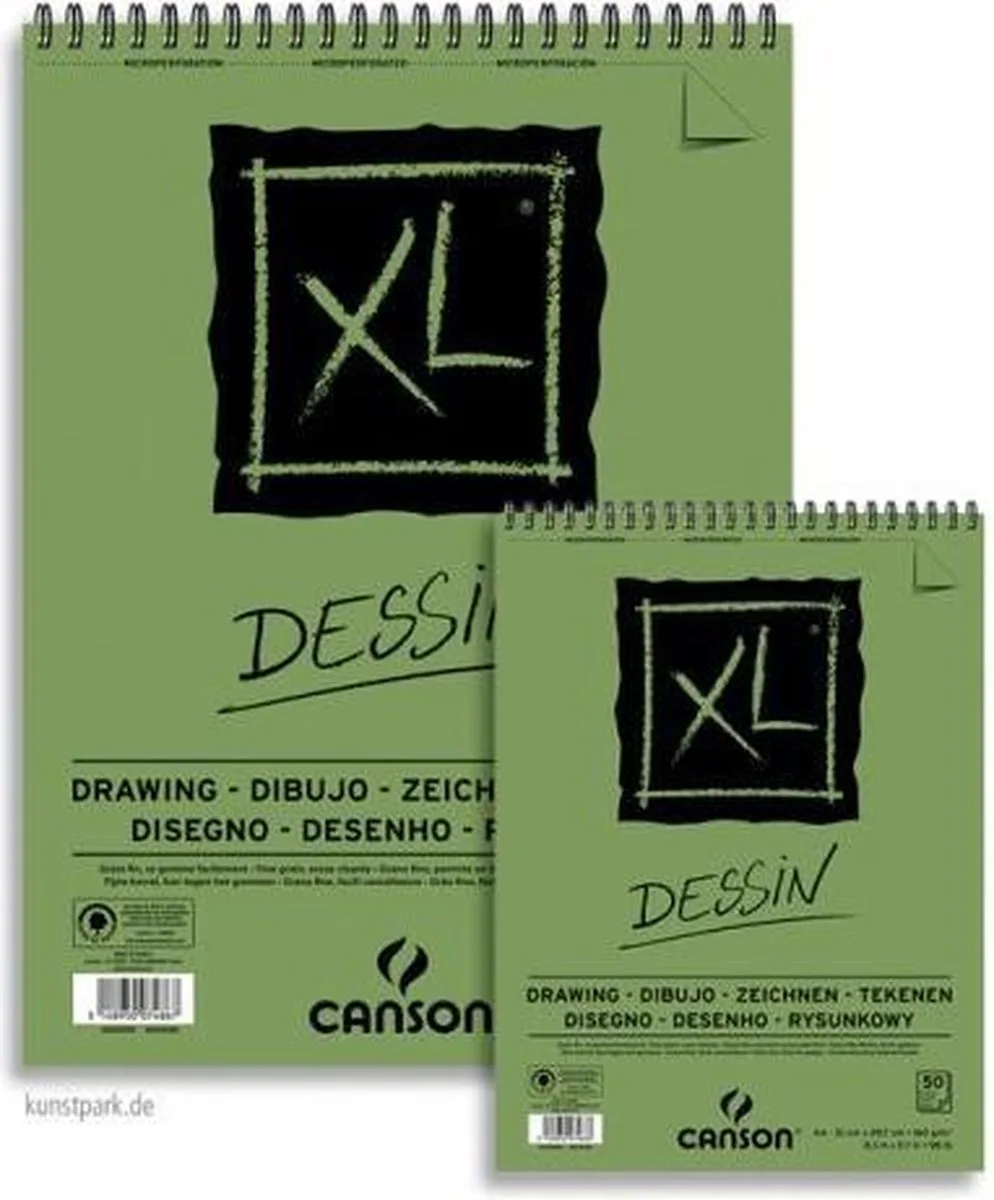 teken papier blok met spiraal A3 50 vel 160 grams by Canson in Gebroken wit – product photo