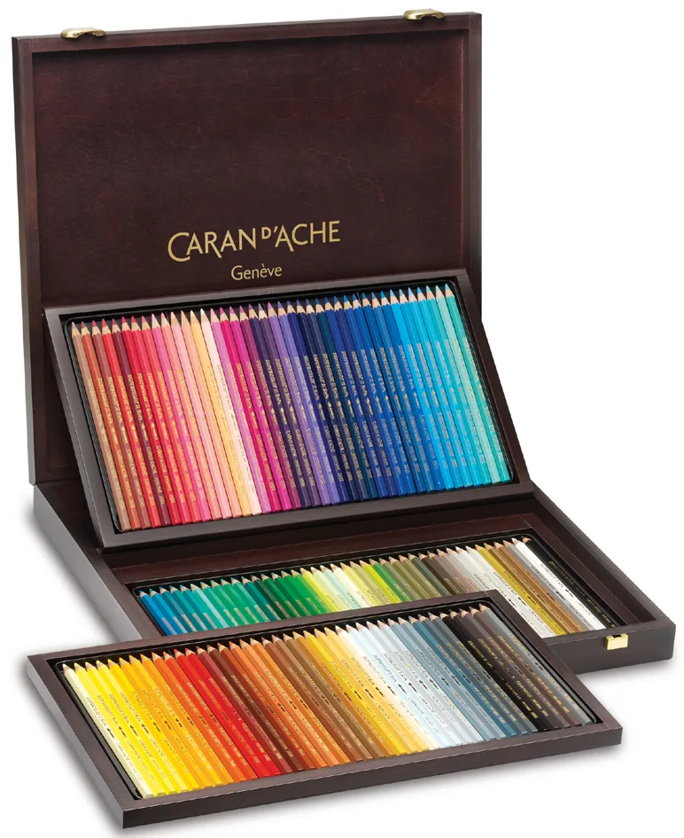 Buntstifte SUPRACOLOR, 120er Holzkoffer van Caran d'Ache – productfoto