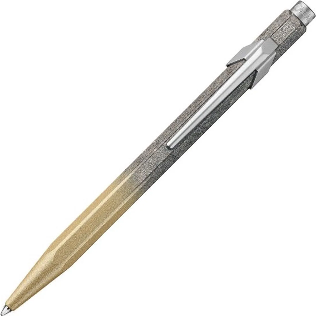 Caran d'Ache 849 Cosmic Blue Gold Balpen fra Caran d'Ache i Goud-grijs – produktbillede