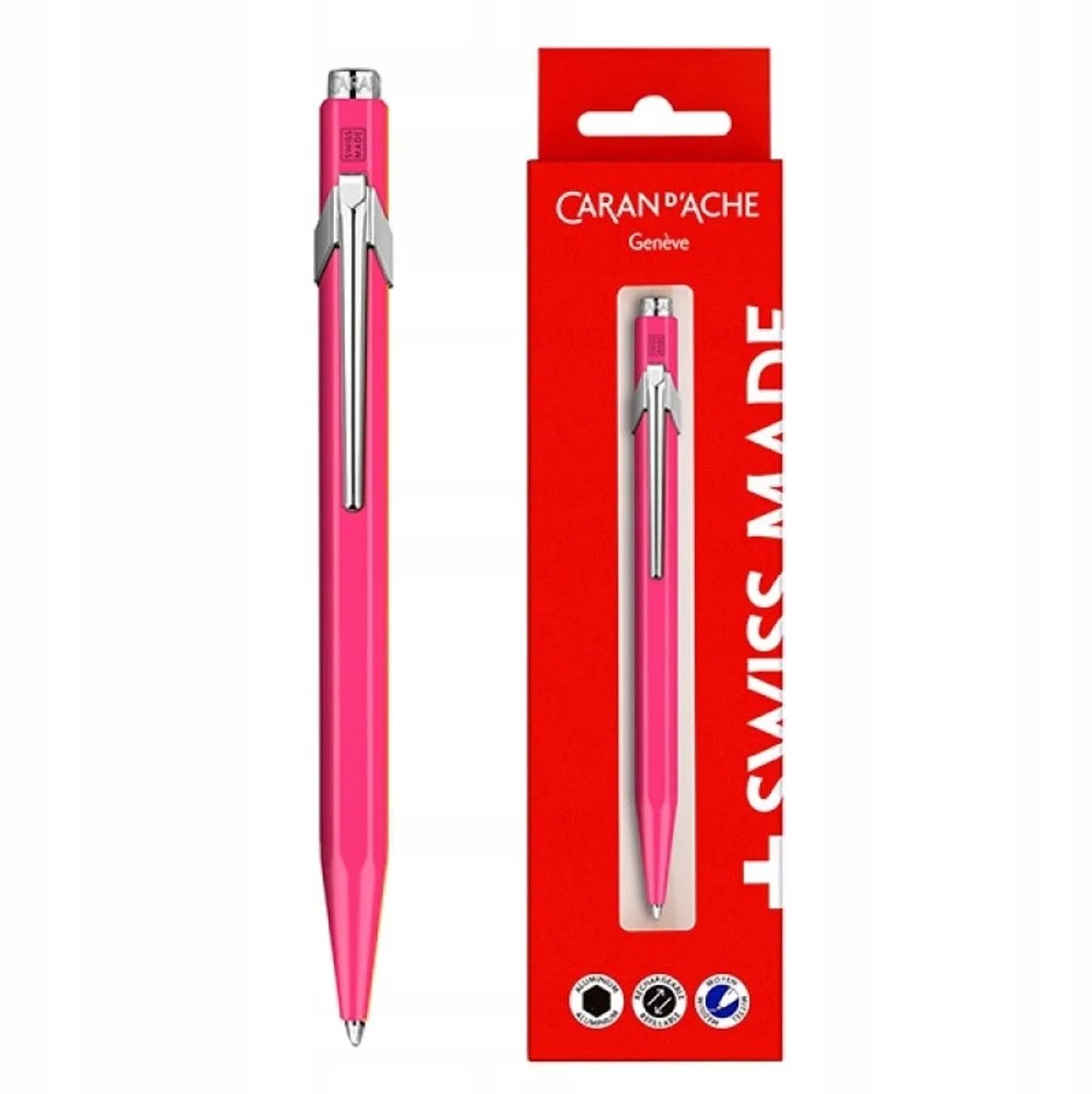 Caran d'Ache 849 Gift Box Fluo Line Balpen Roze by Caran d'Ache – product photo