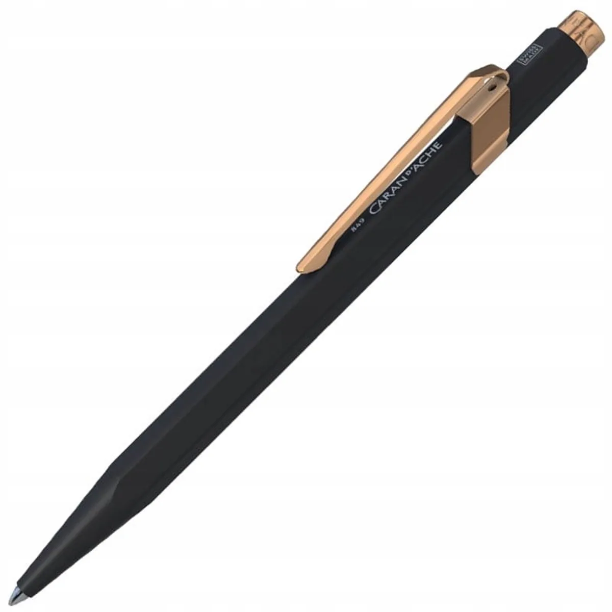 Caran d'Ache 849 GT Balpen Zwart Mat Rosé Goud de Caran d'Ache – photo produit