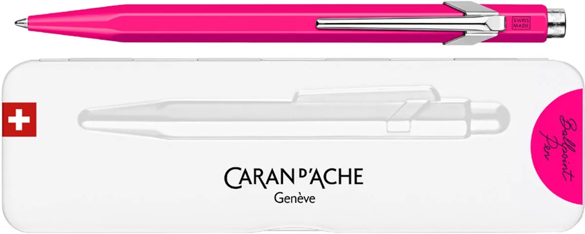 Caran d'Ache 849 Popline Balpen fra Caran d'Ache i Hvid – produktbillede