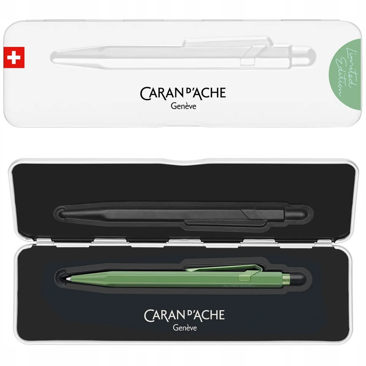 Caran d'Ache 849 Vulpen - Clay Green: Stijlvolle Schrijfervaring von Caran d'Ache – Produktfoto