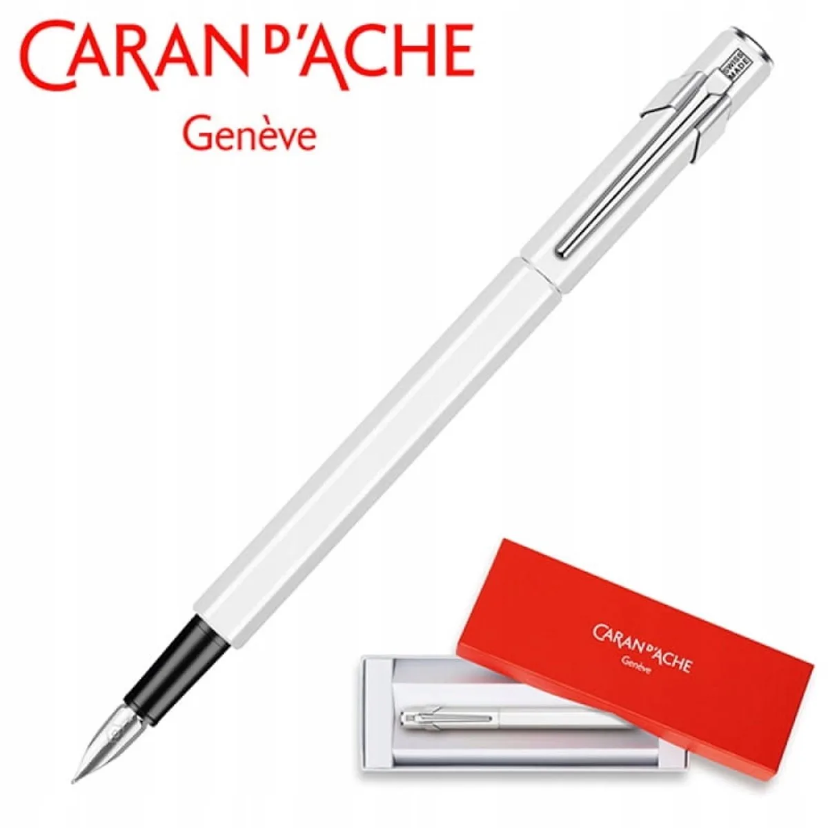Caran d'Ache 849 Vulpen, EF, Wit van Caran d'Ache – productfoto