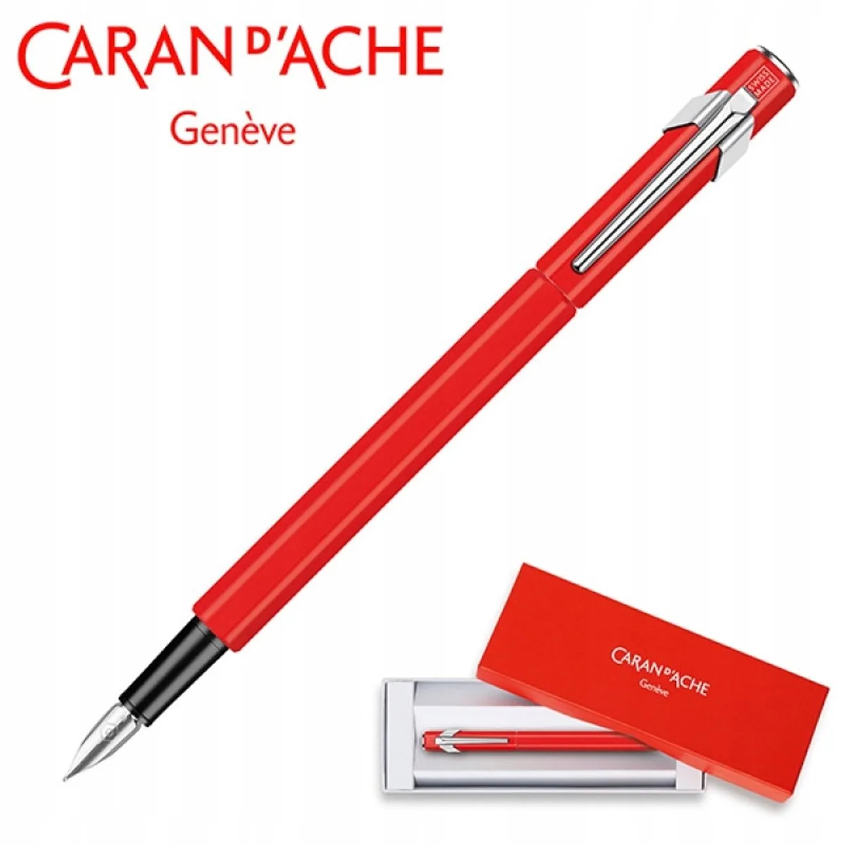 Caran d'Ache 849 Vulpen Pen, EF från Caran d'Ache i Röd – produktbild