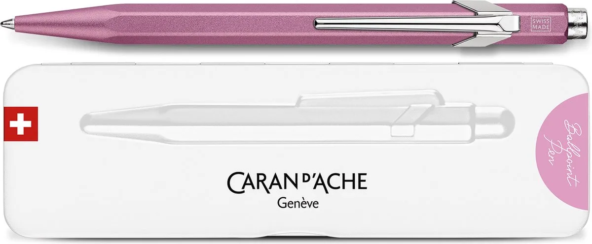 Colormat-X balpen pink van Caran d'Ache in Roze – productfoto