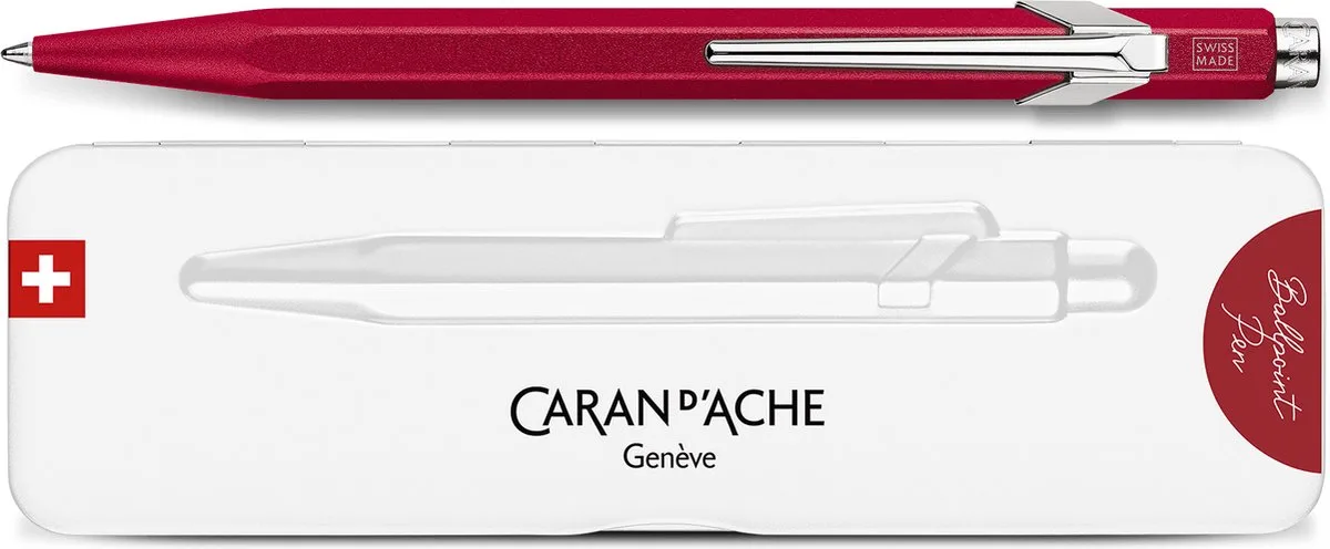 Colormat-X balpen red van Caran d'Ache in Rood – productfoto