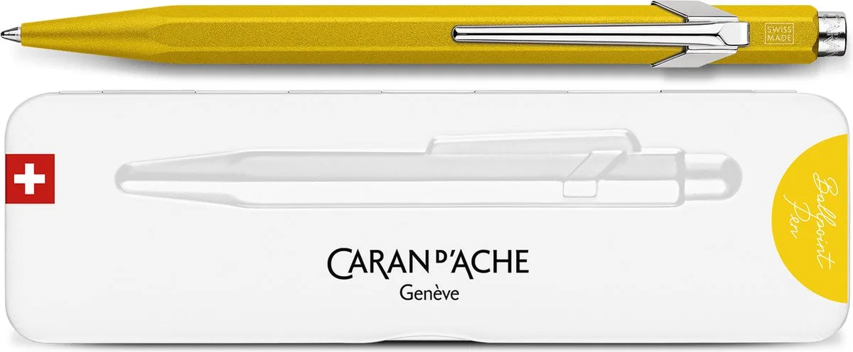 Colormat-X balpen yellow van Caran d'Ache in Geel – productfoto