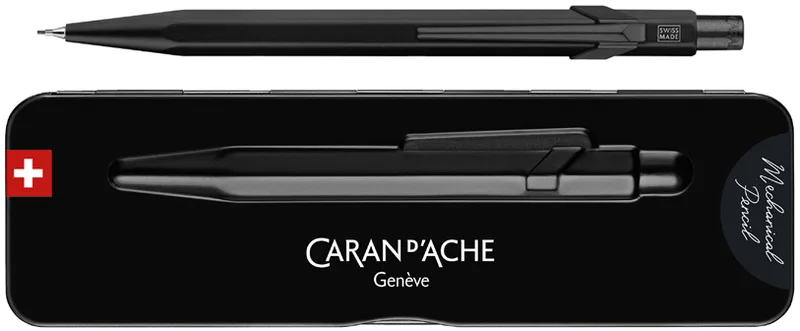 Druckbleistift 844 Black Code, 0,7 mm, schwarz by Caran d'Ache – product photo