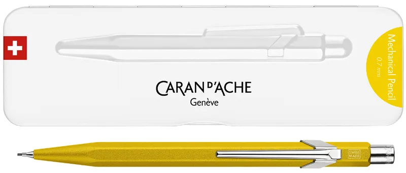 Druckbleistift 844 Colormat-X, 0,7 mm, gelb by Caran d'Ache – product photo