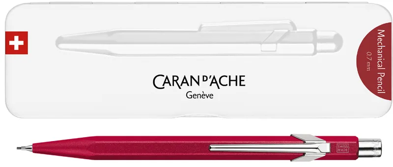 Druckbleistift 844 Colormat-X, 0,7 mm, rot de Caran d'Ache – photo produit