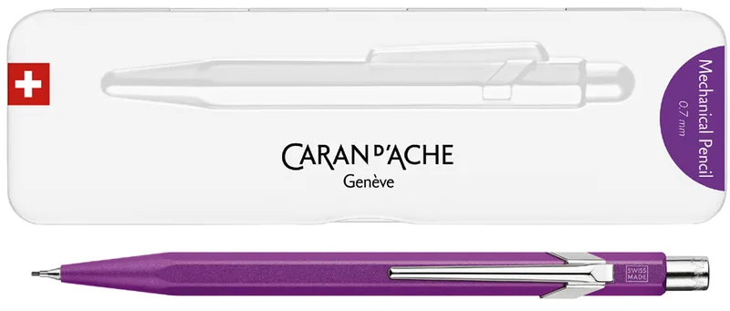 Druckbleistift 844 Colormat-X, 0,7 mm, violett by Caran d'Ache – product photo