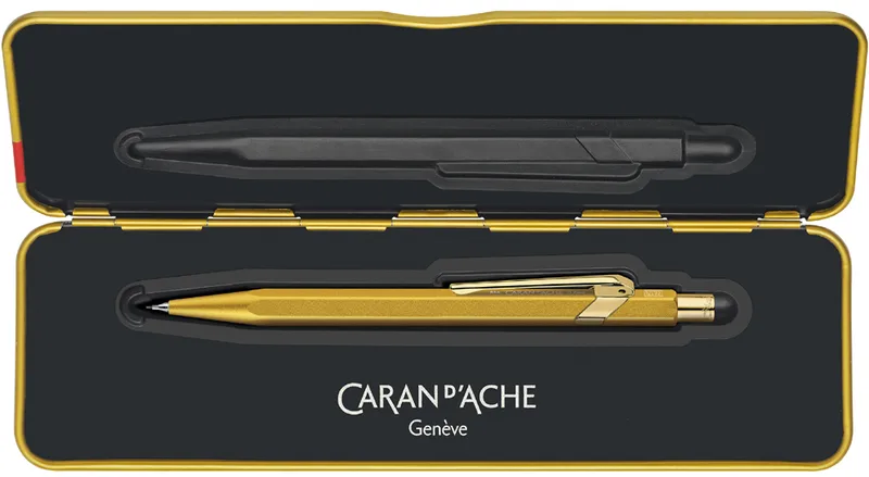 Druckbleistift 844 Goldbar, 0,7 mm, gold fra Caran d'Ache – produktbillede