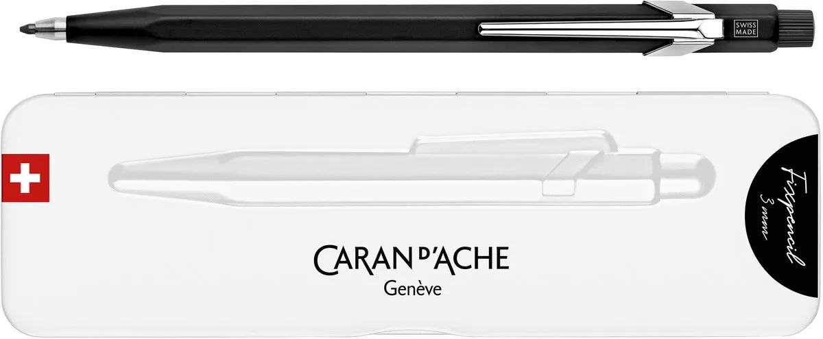 Fixpotlood 3mm 3B Automaat Potlood fra Caran d'Ache i Sort – produktbillede