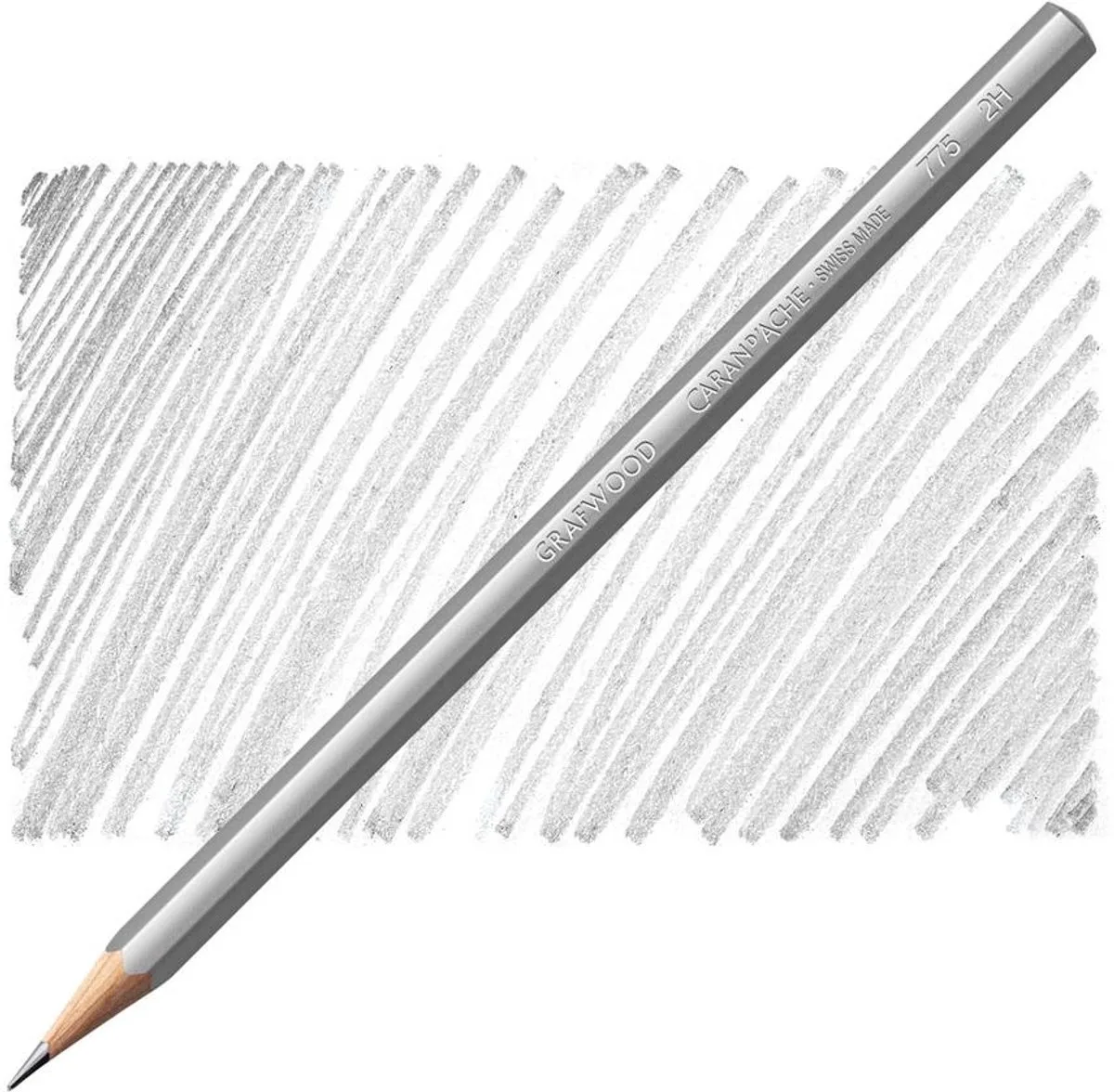 Grafwood Artist Grafietpotlood Extra fine - 2H de Caran d'Ache en Grijs 2H – photo produit