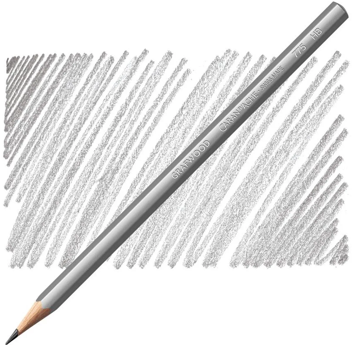 Grafwood Artist Grafietpotlood Extra fine - HB de Caran d'Ache en Grijs HB – photo produit