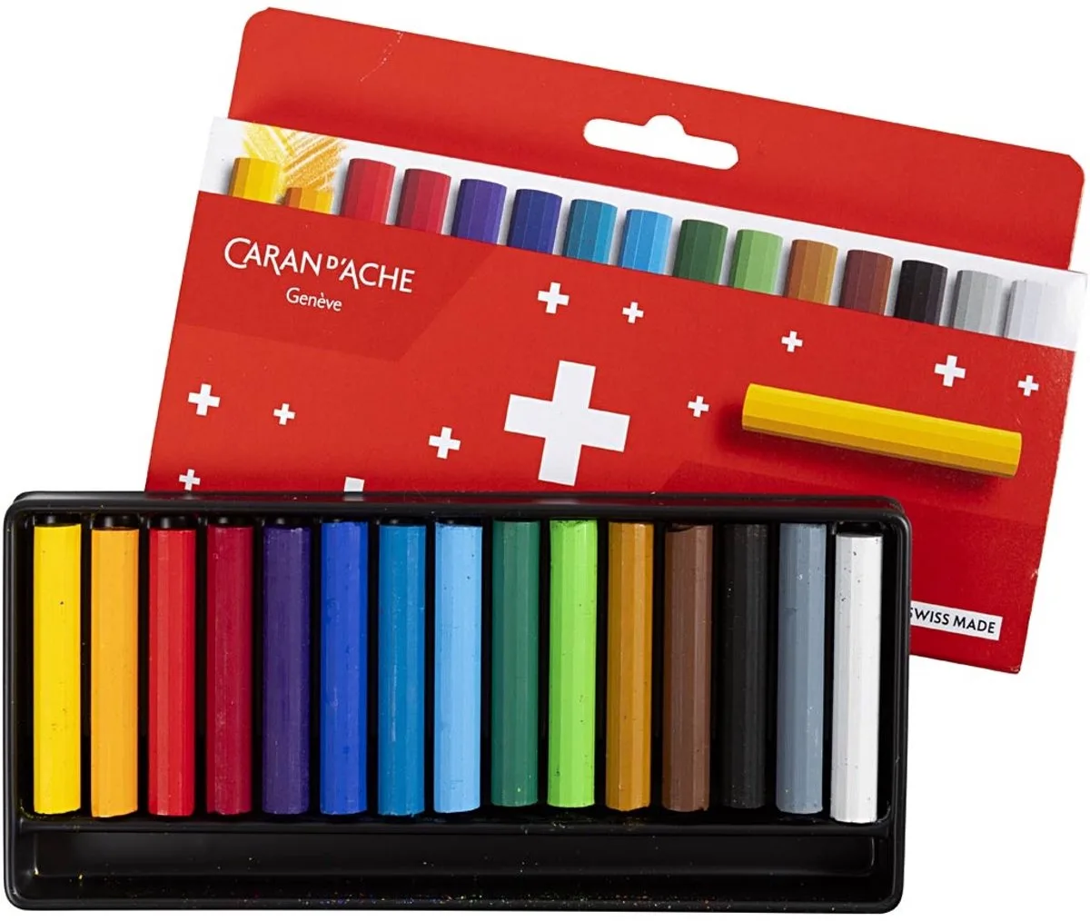 oliekrijt junior set 15 stuks kleurpotloden creatief. de Caran d'Ache en Multicolore – photo produit