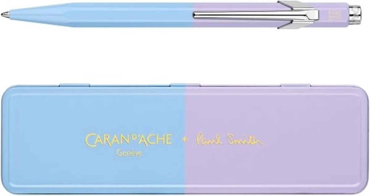 Paul Smith Balpen Skybluelavender de Caran d'Ache en Lila-blauw – photo produit