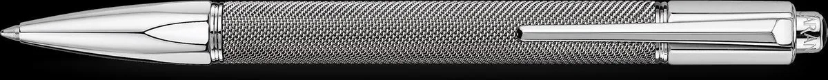 SILVER-PLATED - RHODIUM-COATED - VARIUS IVANHOE - BALLPOINT PEN de Caran d'Ache en Roestvrijstaal – photo produit