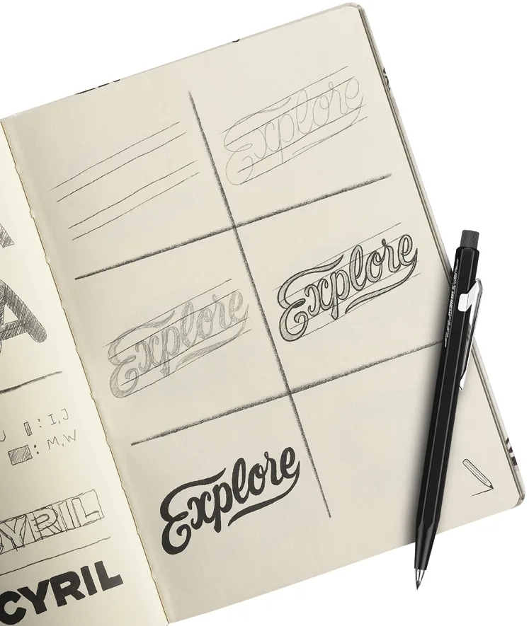 Skizzenbuch RYLSEE, DIN A5, blanko de Caran d'Ache – photo produit