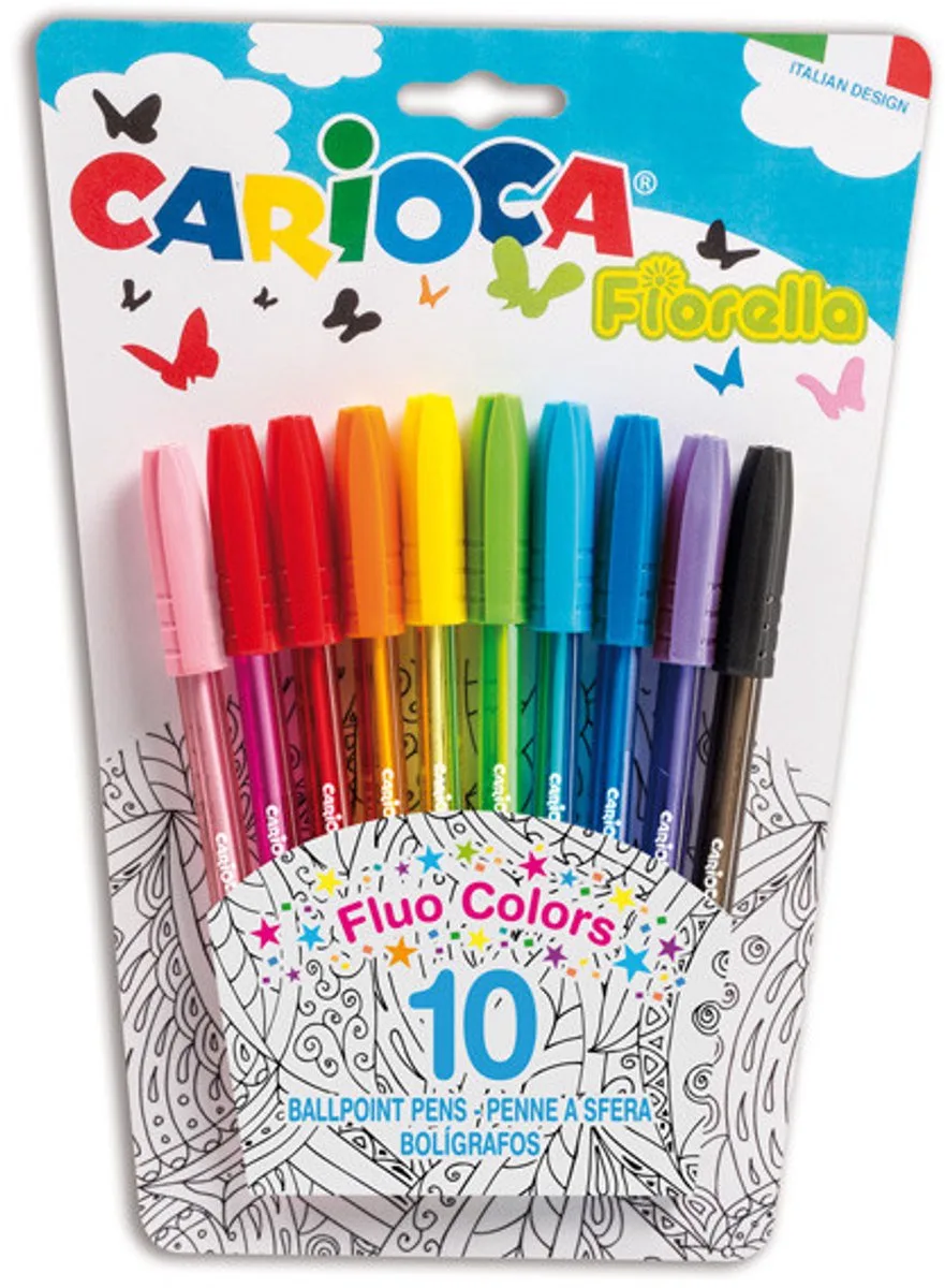Fiorella Multi Stick balpen 10 stuk(s) von Carioca in Mehrfarbig – Produktfoto