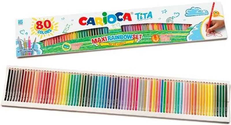 Kleurpotloden Carioca Tita 80 Onderdelen van Carioca in Meerkleurig – productfoto