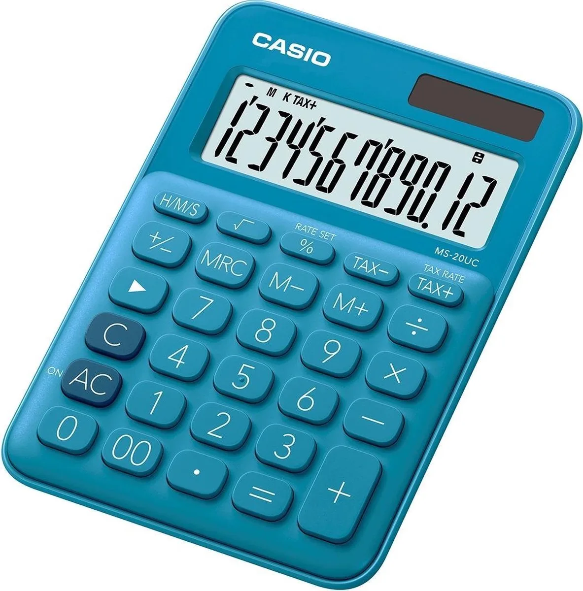 Calculatrice Ms-20uc-bu de Casio en Bleu – photo produit