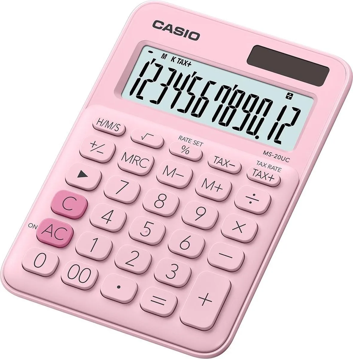 MS-20UC-GN - Bureaurekenmachine - Basic model - uitvoering de Casio en Rose – photo produit