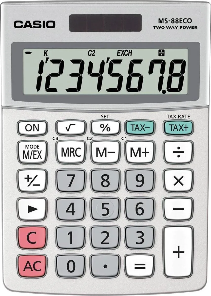 MS-88 - Rekenmachine by Casio in Grey – product photo