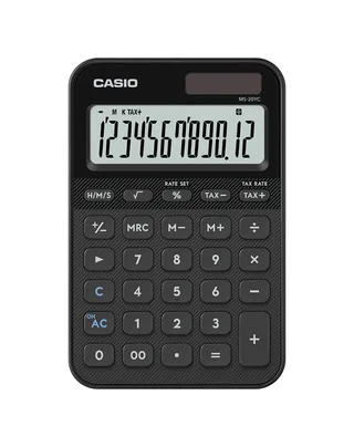 Rekenmachine Casio MS-20YC-BK zwart van Casio – productfoto 1 van 2