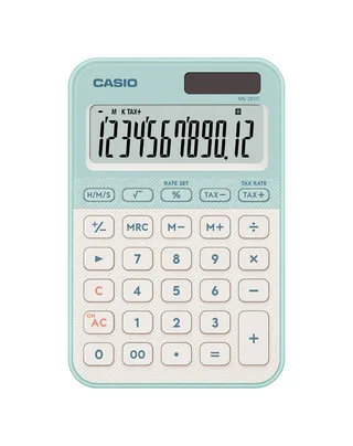 Rekenmachine Casio MS-20YC-LG groen van Casio – productfoto 1 van 2