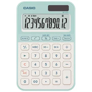 Rekenmachine Casio MS-20YC-LG groen van Casio – productfoto 2 van 2