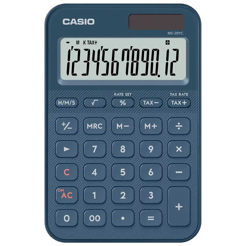 Rekenmachine Casio MS-20YC-NY blauw von Casio – Produktfoto 2 von 2