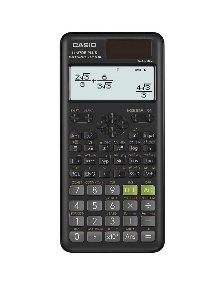 Taschenrechner Casio fx-87DE Plus 2nd edition van Casio – productfoto