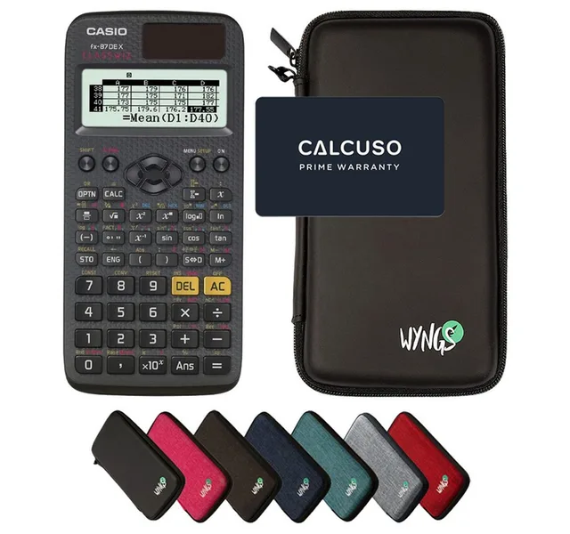 Taschenrechner fx-87DE X ClassWiz inkl. WYNGS Schutztasche