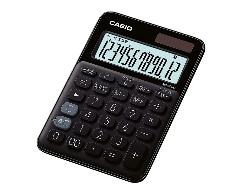 Taschenrechner MS-20UC, 12-stellig by Casio in Black – product photo