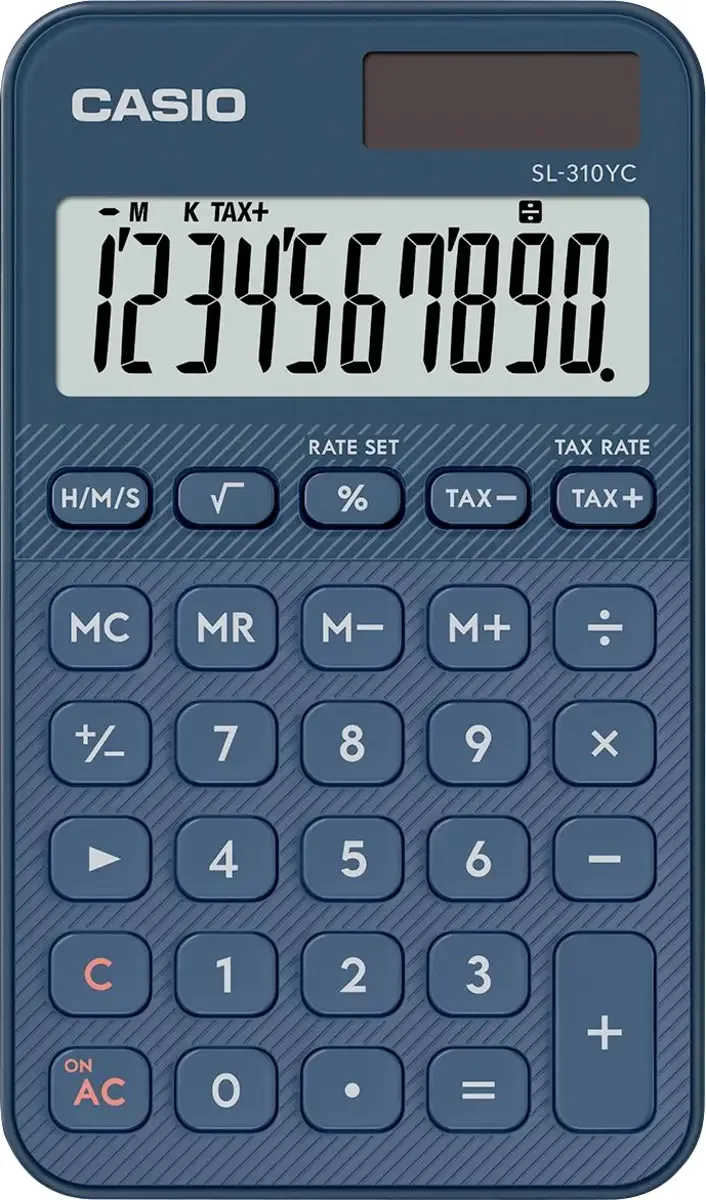 Taschenrechner Navy (B x H x T) 70 x 8.6 x 120 mm von Casio – Produktfoto
