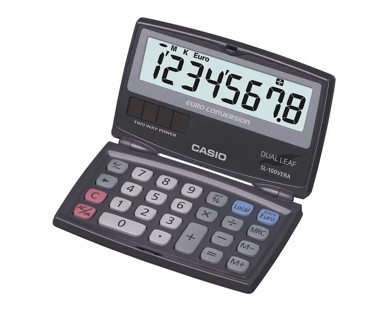 Taschenrechner SL-100VERA, klappbar, 8-stellig by Casio in Blue – product photo