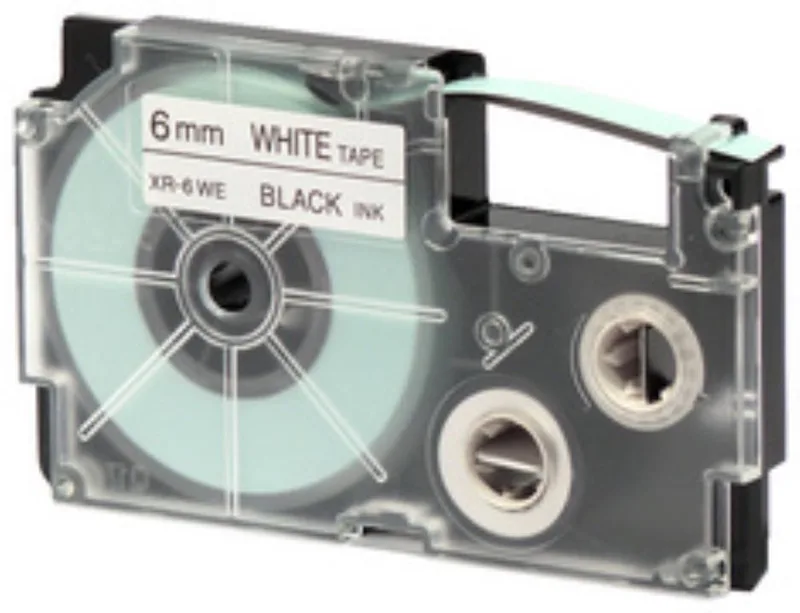 XR-12X1 Labeltape Tapekleur: Transparant Tekstkleur: 12 mm 8 m by Casio in Black – product photo