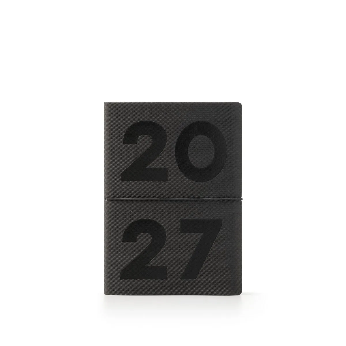 Agenda 2027 BLACK - Dag op 1 pagina - A5 formaat - Soft smooth cover - zwart de Ciak en Zwart gepreegd – photo produit