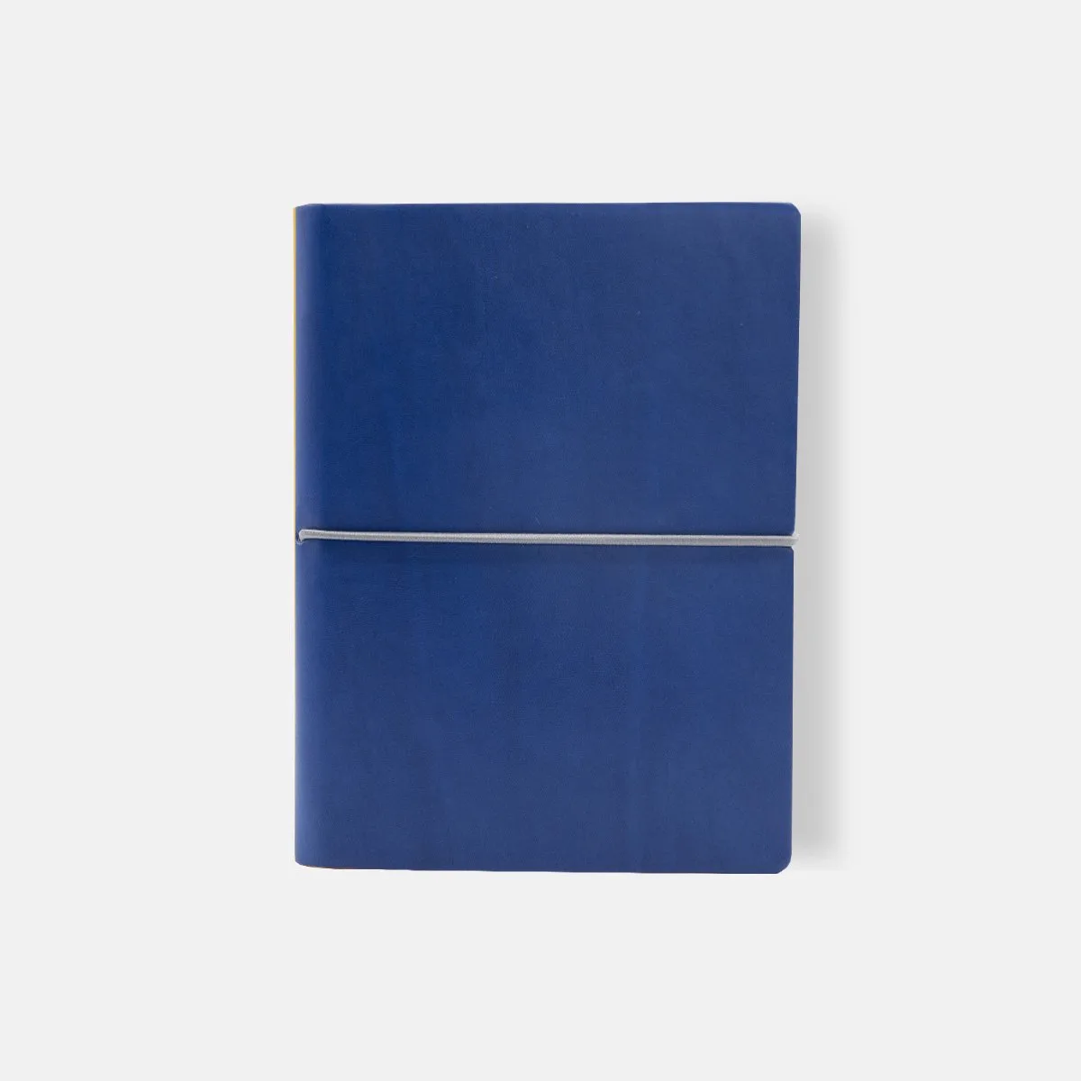 Classic Notitieboek – A5 – Softcover – Blanco – Blauw - Made in Florence, Italy de Ciak en Blauw met grijs elastiek – photo produit