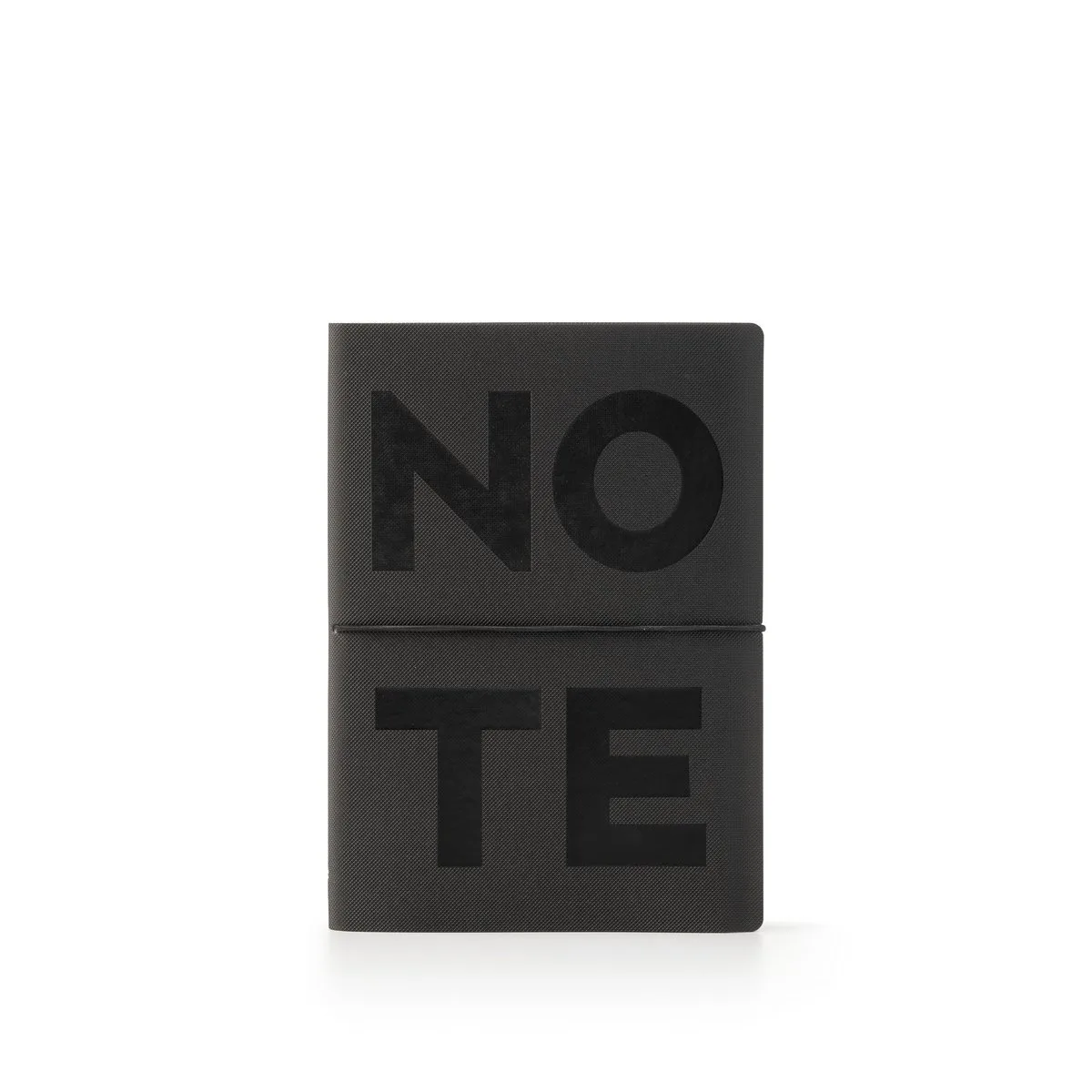 Deluxe BLACK Notitieboek – A5 – Gelinieerd – met doorlopende Agenda - Softcover – Made in Florence, Italy de Ciak en Noir – photo produit
