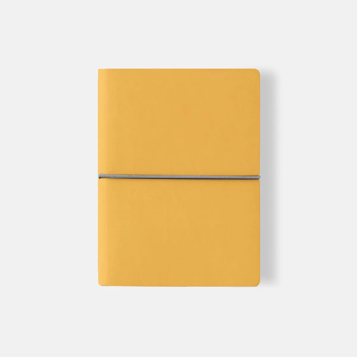 Deluxe Notitieboek – A5 – Softcover – Gelinieerd – met doorlopende Agenda – Made in Florence, Italy van Ciak in Geel – productfoto