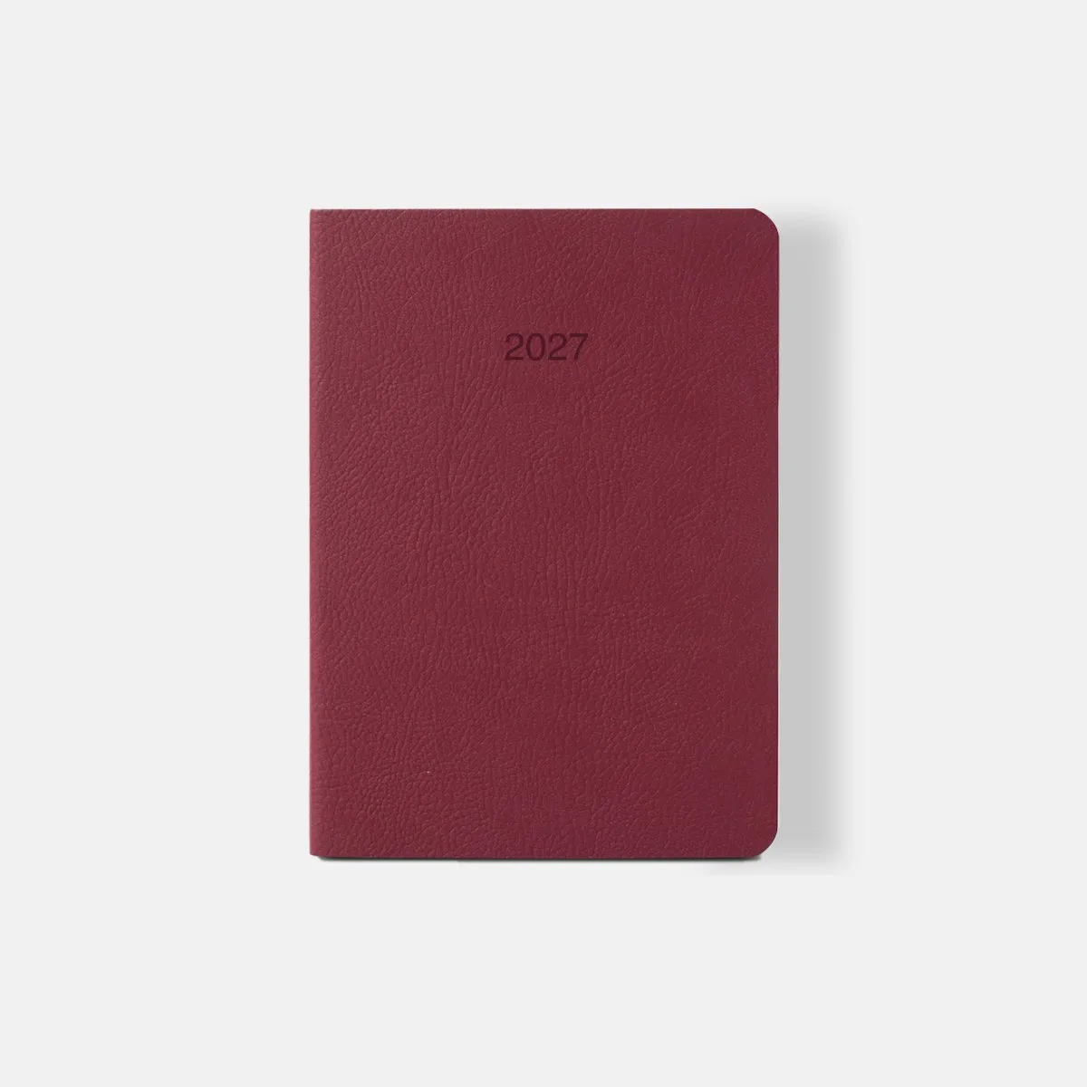 MATE Agenda 2027 Deluxe - Dag op 1 pagina - A5 formaat - zaterdag en zondag ook hele pagina - Made in Florence - rosso van Ciak in Rood – productfoto
