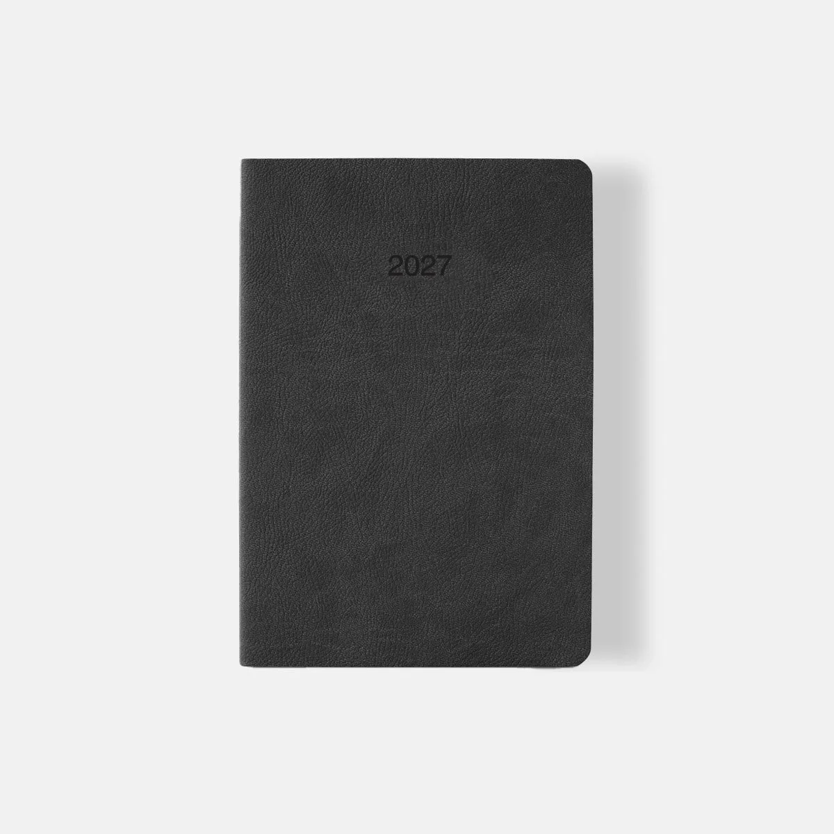 MATE Agenda 2027 Deluxe - Week op 2 pagina's - verticaal - A5 formaat - Soft-touch flexible cover - Made in Florence - nero de Ciak en Noir – photo produit