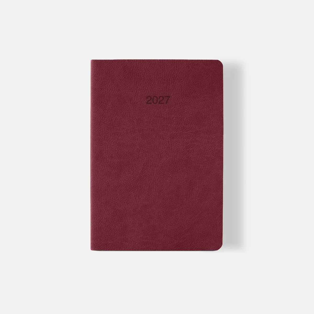 MATE Agenda 2027 Deluxe - Week op 2 pagina's - verticaal - A5 formaat - Soft-touch flexible cover - Made in Florence - rosso van Ciak in Rood – productfoto